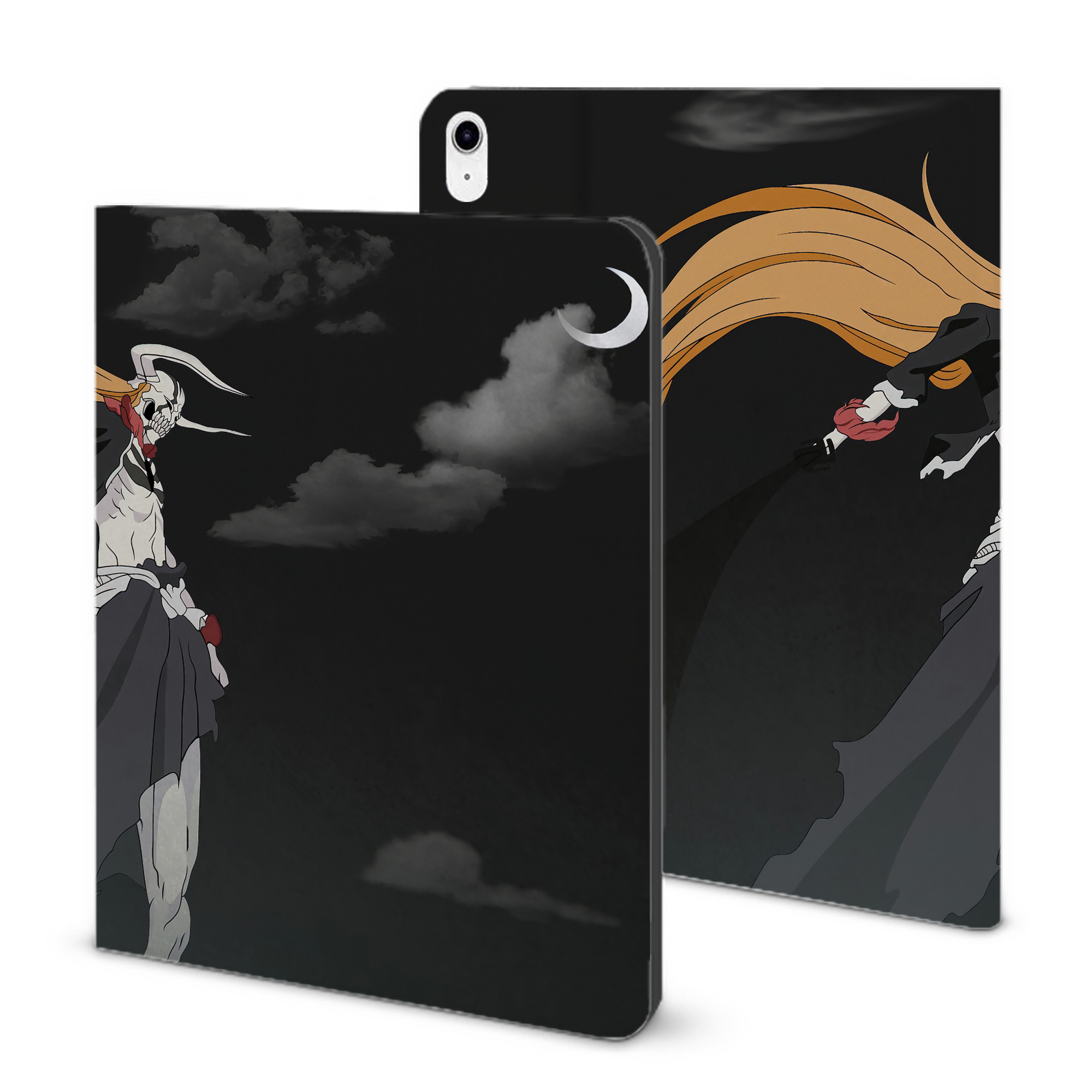 （画像用） ブリーチ BLEACH IPad ケース ブック型 PUレザー TPU 耐衝撃 軽量 薄型 ペン収納なし 全面保護 IPad 各モデル対応